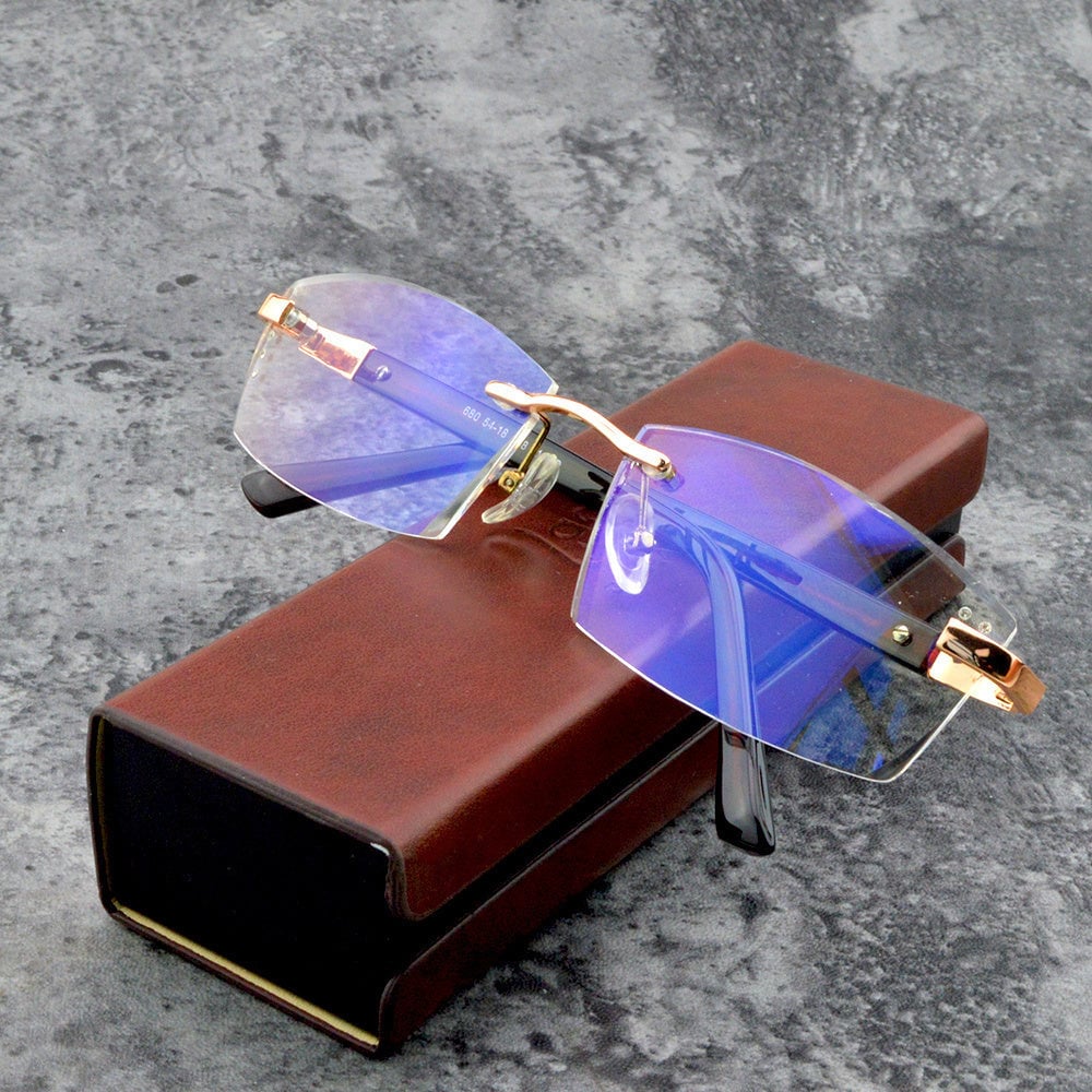 Blaulichtfilter Lesebrille mit Kristallschliff Design-Luzern Mode