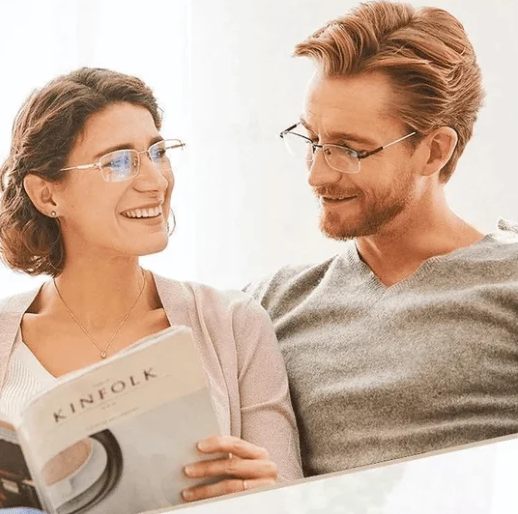 Blaulichtfilter Lesebrille mit Kristallschliff Design-Luzern Mode