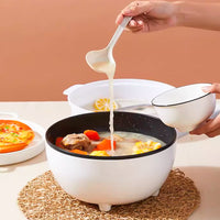 Elektrische Pfanne | Einstellbar – Dampfgarer – Multifunktional – Braten – Kochen-Luzern Mode