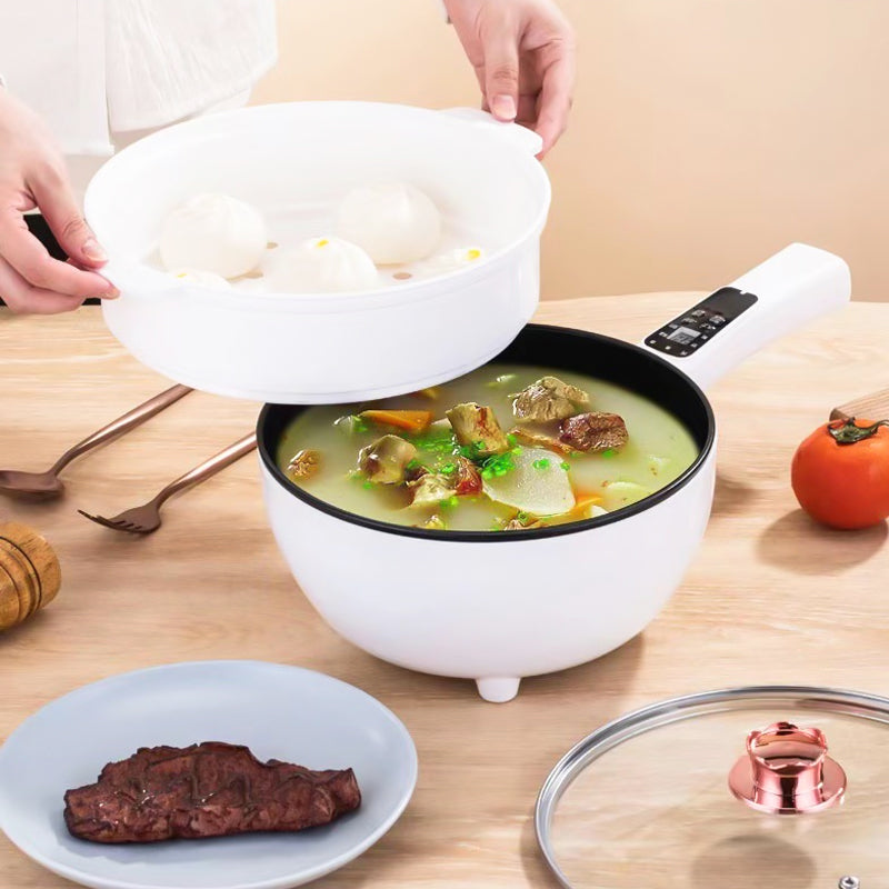 Elektrische Pfanne | Einstellbar – Dampfgarer – Multifunktional – Braten – Kochen-Luzern Mode