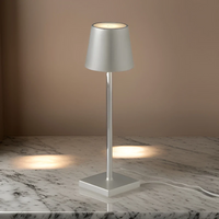 Tischlampe | LED Wiederaufladbar Wasserfest Touch Stimmungsvolles Licht Vielseitig-Grau-Luzern Mode