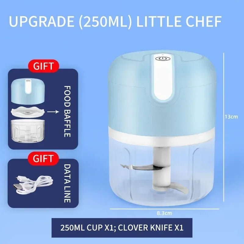 Mini Zerkleinerer | Kompakt Kraftvoll Multifunktional Schnell PowerGrind-Blau-Luzern Mode