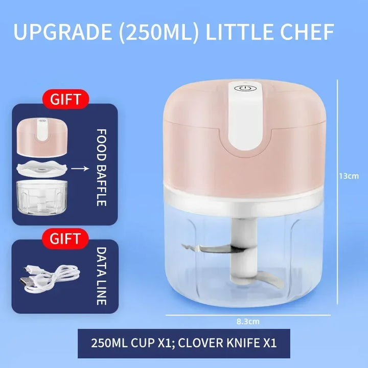 Mini Zerkleinerer | Kompakt Kraftvoll Multifunktional Schnell PowerGrind-Rosa-Luzern Mode