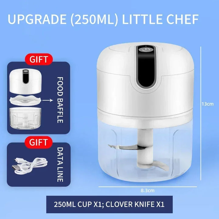 Mini Zerkleinerer | Kompakt Kraftvoll Multifunktional Schnell PowerGrind-Weiß-Luzern Mode