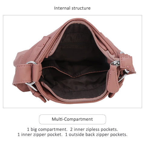 Multifunktionale Anti-Diebstahl Umhängetasche Damen-Luzern Mode