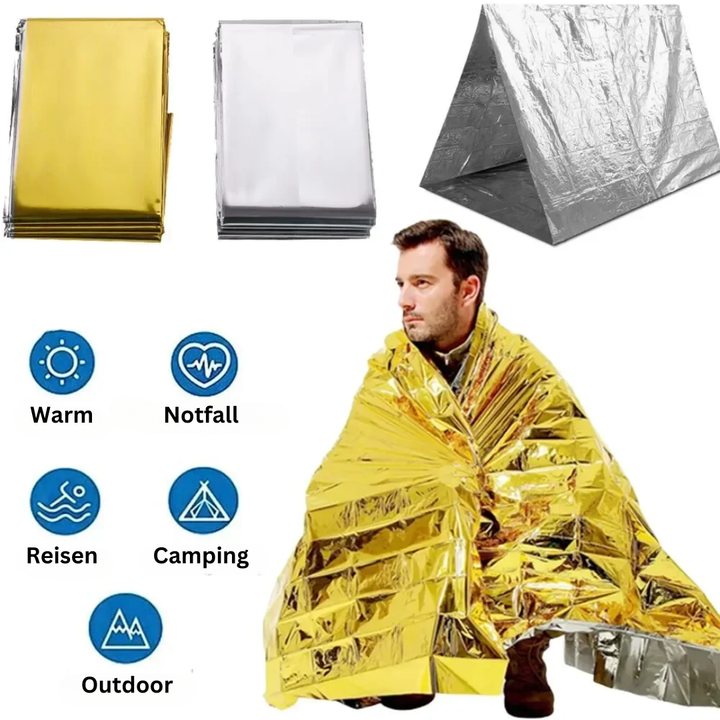 Notfall-Poncho | Isolierend Vielseitig Schützend Wasserdicht Winddicht-Luzern Mode