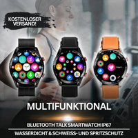 Smartwatch | Rund Multifunktional Monitor Vielseitig Universell-Luzern Mode