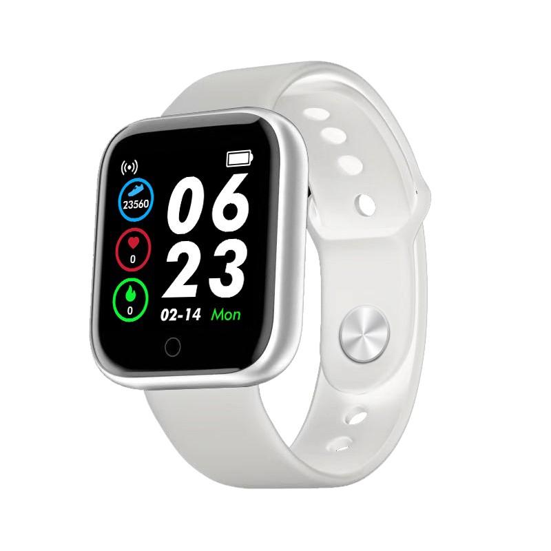 Smartwatch | quadratisch | multifunktional | App | Touchscreen | Sport-Weiß-Luzern Mode