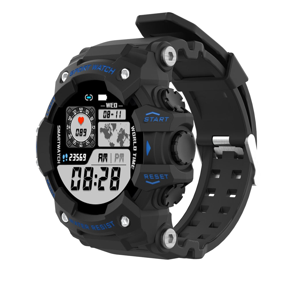 Smartwatch | Robust | Langlebig | Vielseitig | Multifunktional | Wasserdicht-Blau-Luzern Mode