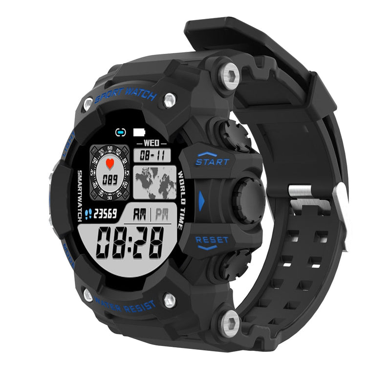 Smartwatch | Robust | Langlebig | Vielseitig | Multifunktional | Wasserdicht-Blau-Luzern Mode