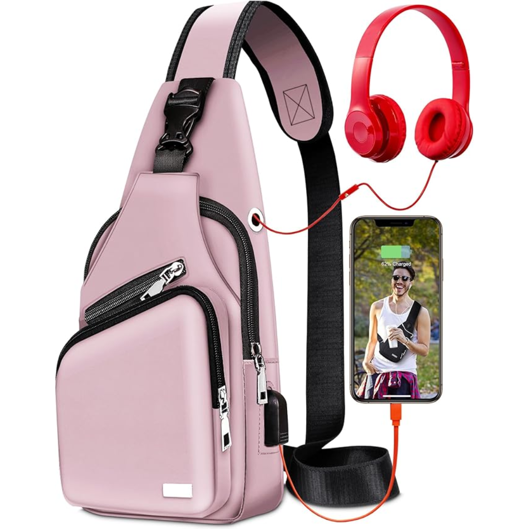Unisex Umhängetasche für Reisen und Alltag, wasserdicht-Rosa-Luzern Mode