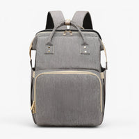 Wickeltasche | Ausziehbares Bettchen | Wasserabweisend | Geräumig | Verstellbar-Grau-Luzern Mode