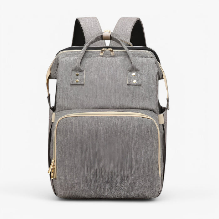 Wickeltasche | Ausziehbares Bettchen | Wasserabweisend | Geräumig | Verstellbar-Grau-Luzern Mode