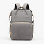 Wickeltasche | Ausziehbares Bettchen | Wasserabweisend | Geräumig | Verstellbar-Grau-Luzern Mode