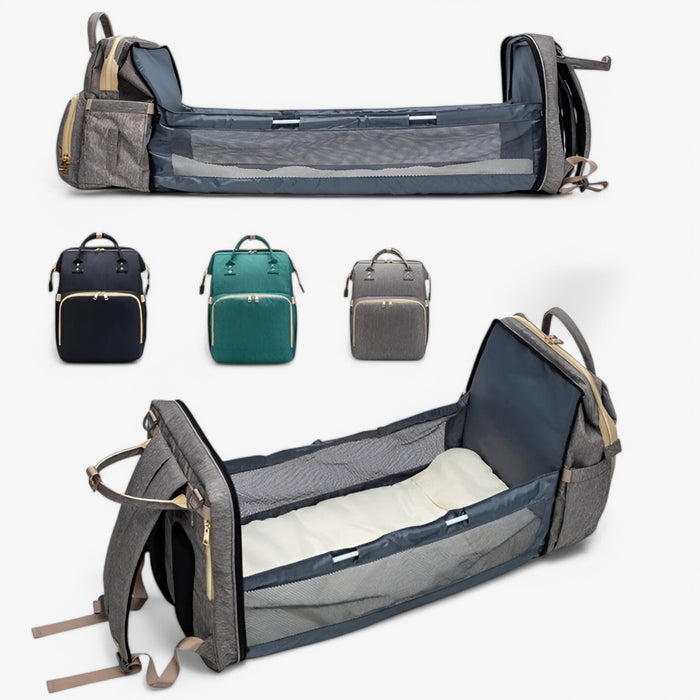 Wickeltasche | Ausziehbares Bettchen | Wasserabweisend | Geräumig | Verstellbar-Luzern Mode