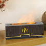 Luftbefeuchter | Flammeneffekt – Stilvoll – 3-in-1 – Aroma – Stimmungslicht – LED – Einzigartig-Dunkelgrau-Luzern Mode