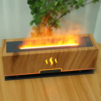 Luftbefeuchter | Flammeneffekt – Stilvoll – 3-in-1 – Aroma – Stimmungslicht – LED – Einzigartig-Luzern Mode