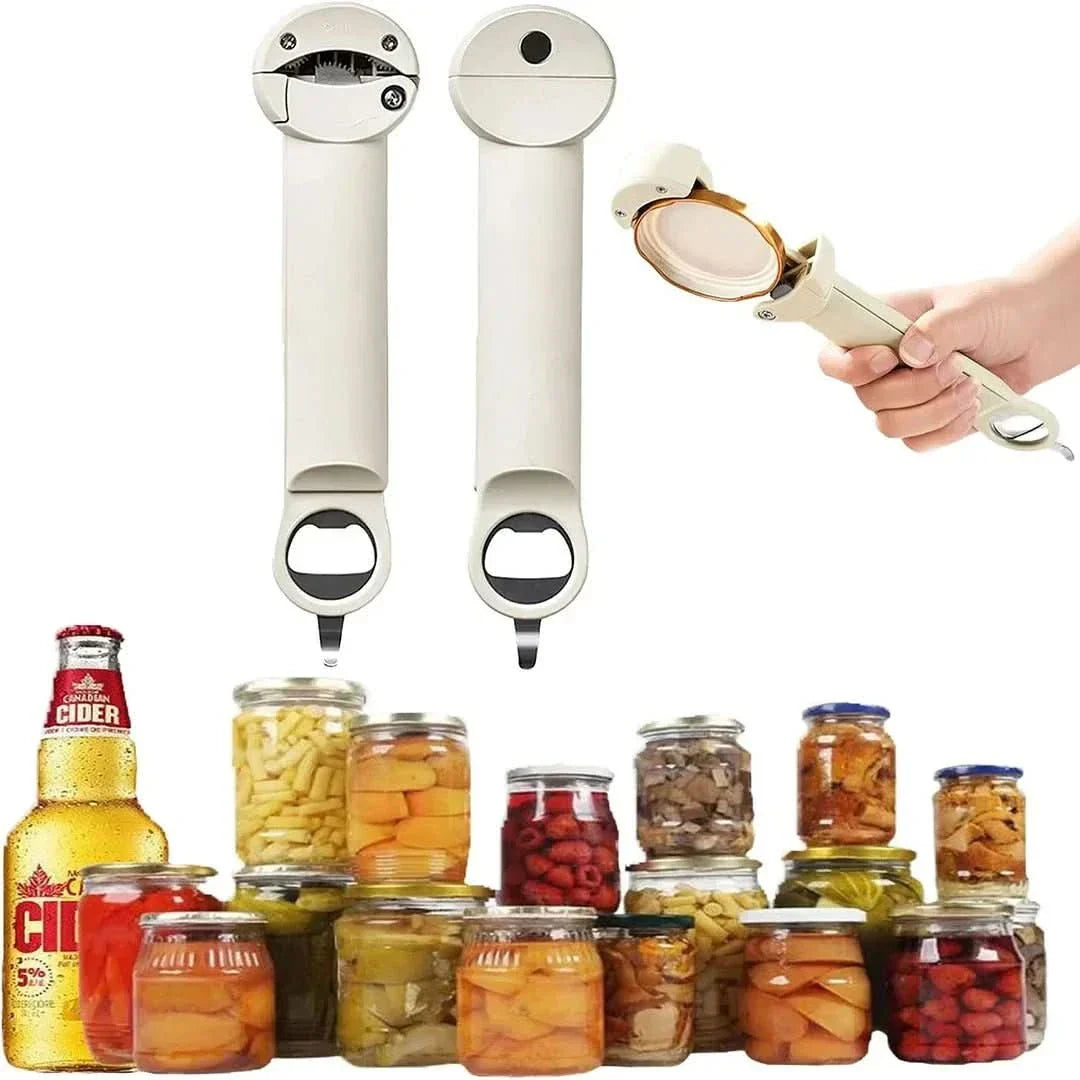 Glasöffner | Griff Multifunktional Verstellbar Langlebig Robust Edelstahl-Weiß-Luzern Mode