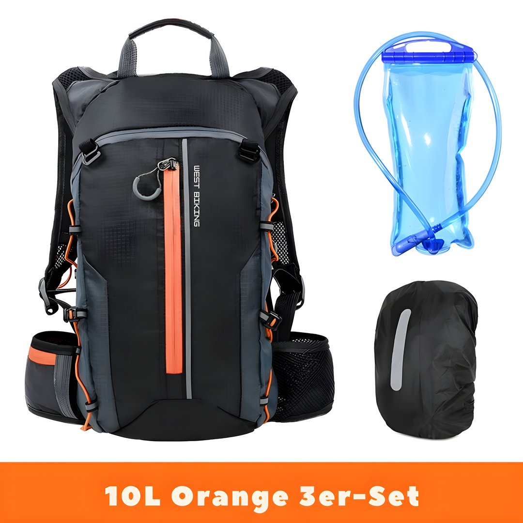 Trinkrucksack | Multifunktional | 10L | Langlebig | Geräumig | Praktisch | Vielseitig-Orange-Luzern Mode