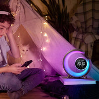 Nachtlampe | Rund | Wecker | Digital | LED | Schlummer | RGB | Timer-Luzern Mode