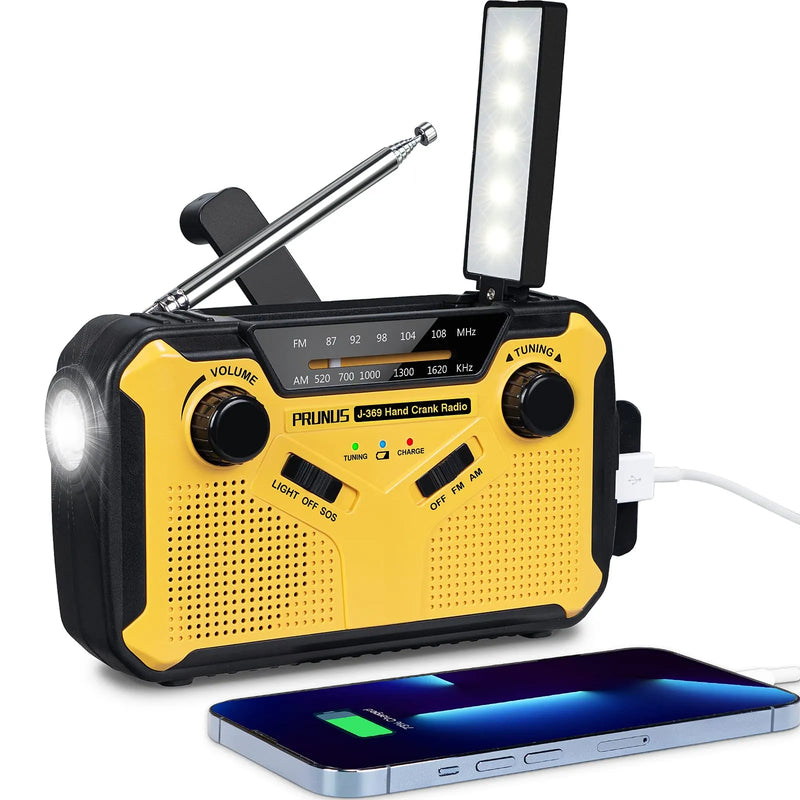 Notfallradio | Wiederaufladbar Taschenlampe LED SOS AM FM DAB Langlebig Vielseitig-3000mah-Luzern Mode