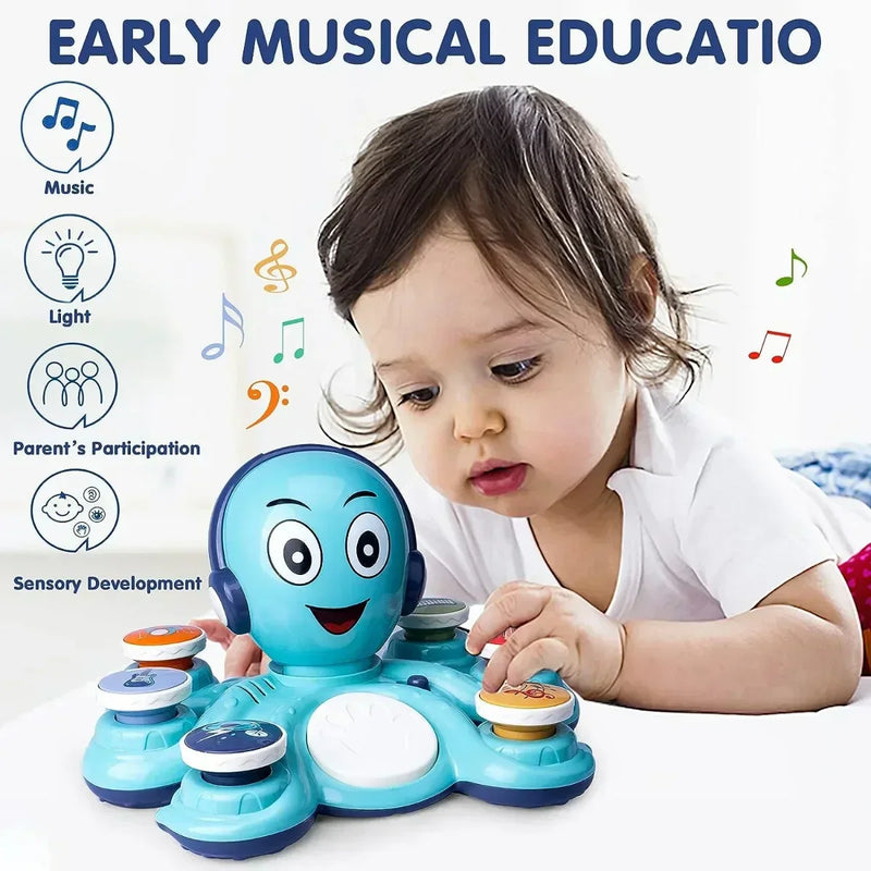 Musikalisches Spielzeug Oktopus | Farbenfroh Klang Langlebig Stimulation-Luzern Mode