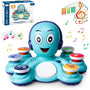 Musikalisches Spielzeug Oktopus | Farbenfroh Klang Langlebig Stimulation-Blau-Luzern Mode