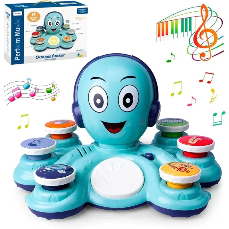 Musikalisches Spielzeug Oktopus | Farbenfroh Klang Langlebig Stimulation-Luzern Mode
