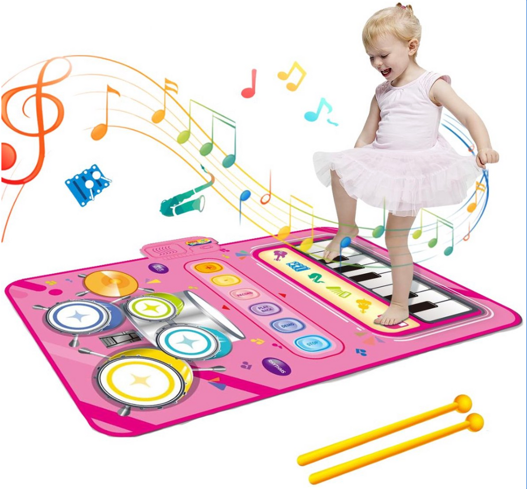 Spielmatte | Musikalisch Piano Klang Lernspielzeug Spaß Kinder Spielzeug-Rosa-Luzern Mode