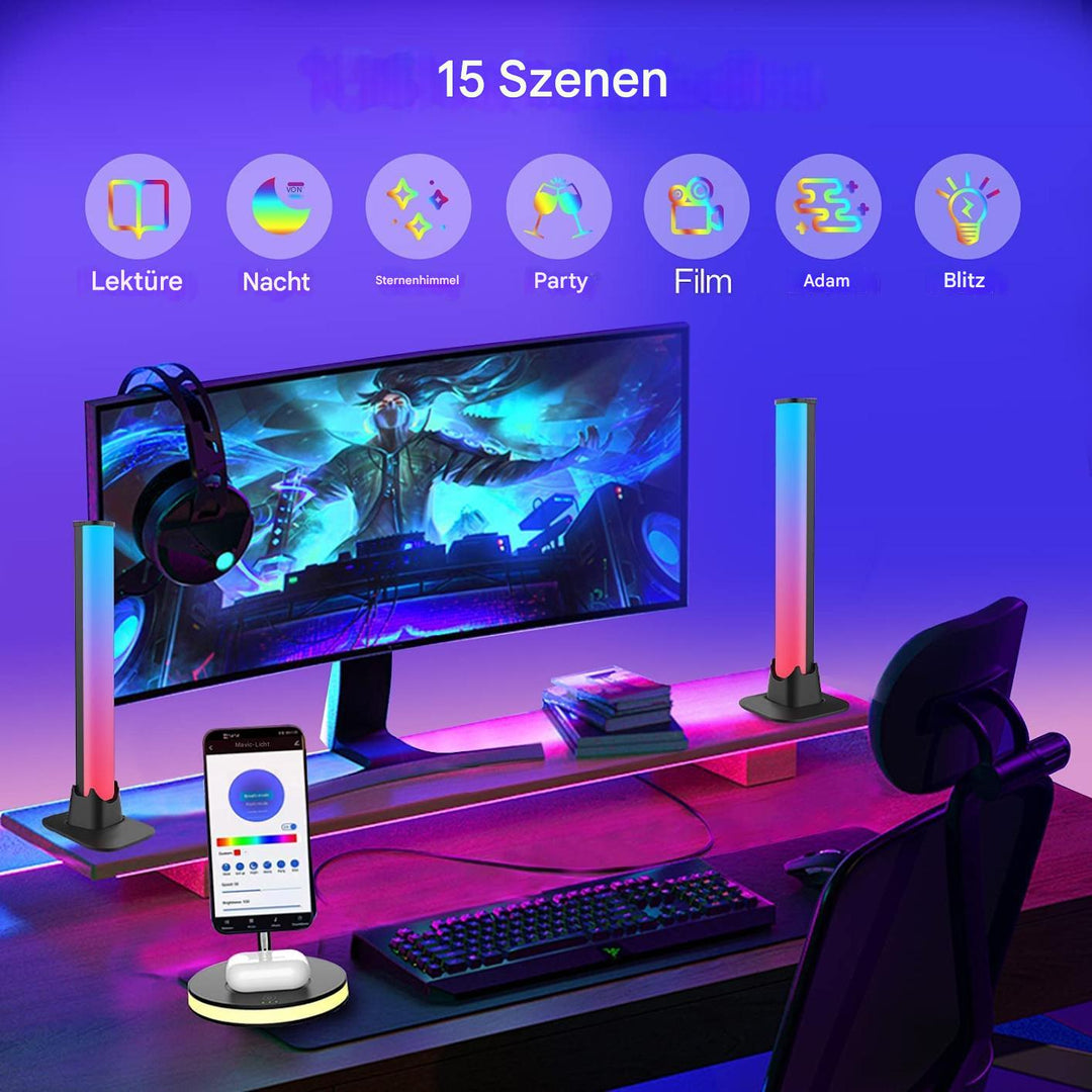 Mehrfarbige LED-Lichtleisten | App-Steuerung | USB-Stromversorgung-Luzern Mode