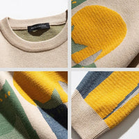 Herren Pullover mit modernem Muster – Stilvoller Strickpullover-Luzern Mode