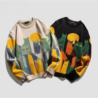 Herren Pullover mit modernem Muster – Stilvoller Strickpullover-Luzern Mode