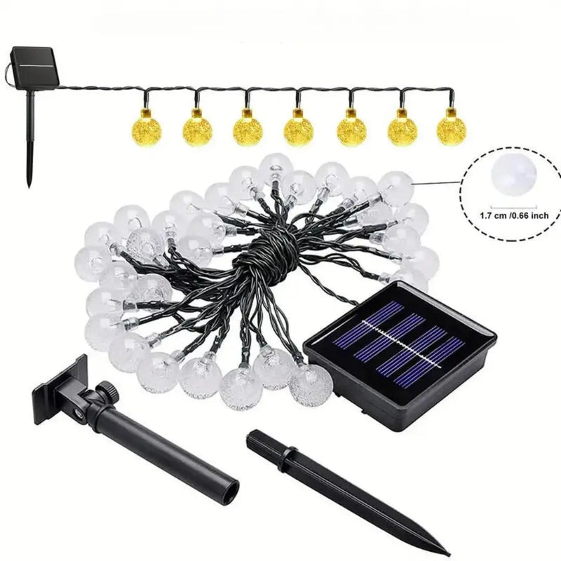 LED-Lichterkette | Nachhaltig Solarenergie Stimmungsvolles Licht Vielseitig Dimmbar-Luzern Mode