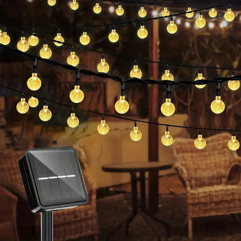 LED-Lichterkette | Nachhaltig Solarenergie Stimmungsvolles Licht Vielseitig Dimmbar-Luzern Mode