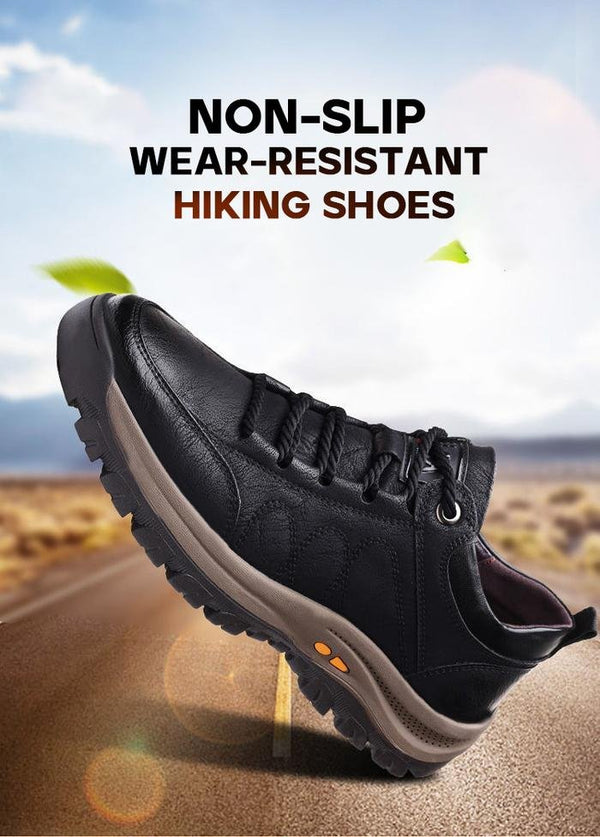 Herren Outdoor-Schuhe | Leder | Langlebig | Niedrig | Schnürsenkel-Luzern Mode