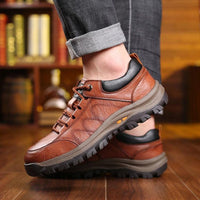Herren Outdoor-Schuhe | Leder | Langlebig | Niedrig | Schnürsenkel-Luzern Mode