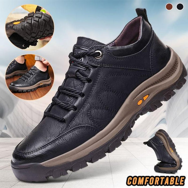 Herren Outdoor-Schuhe | Leder | Langlebig | Niedrig | Schnürsenkel-Luzern Mode