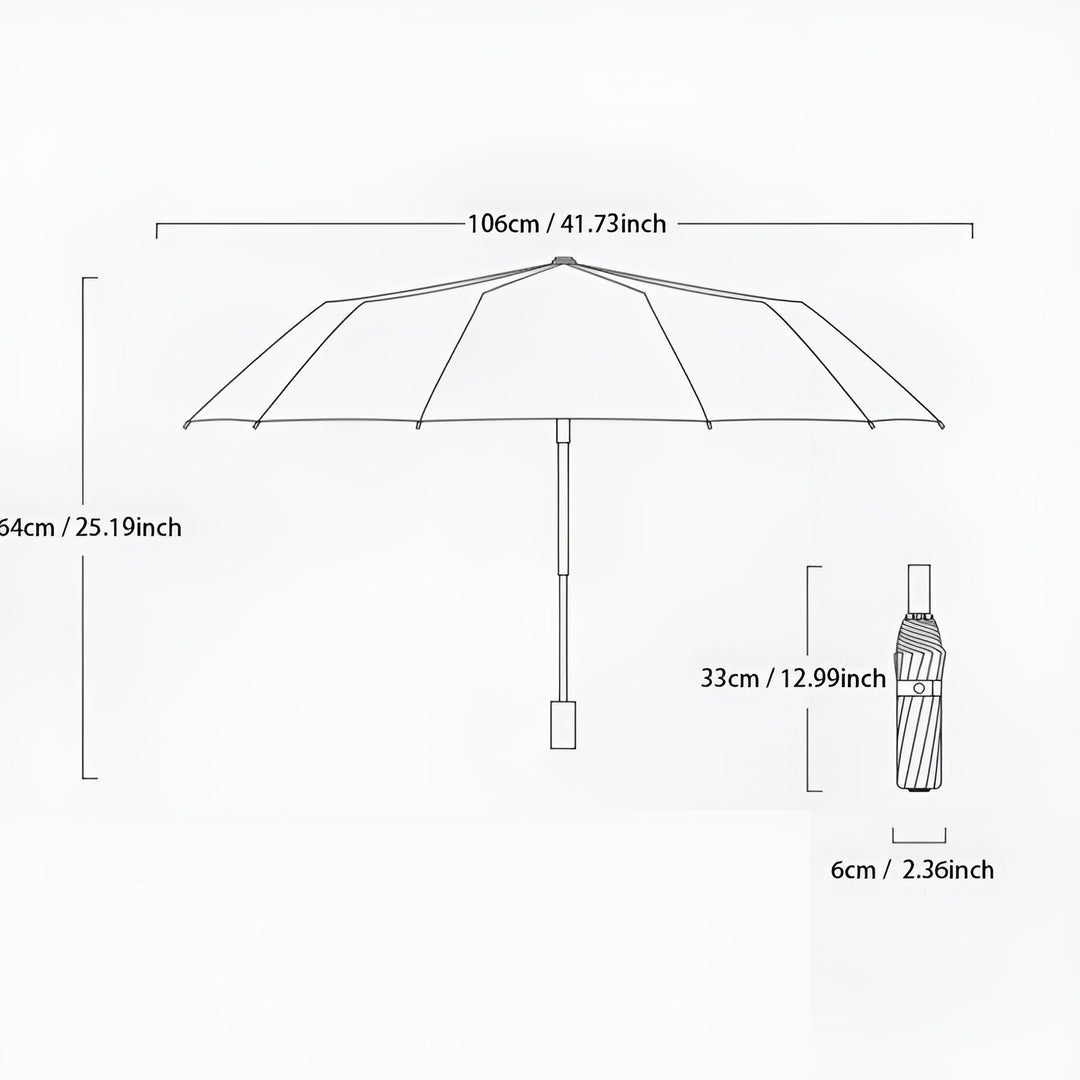Regenschirm | UV SPF50+ Wetterfest Kompakt Vielseitig Langlebig Stilvoll-Luzern Mode