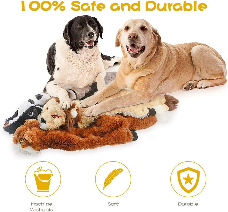 Hundespielset | 5-teilig Kuscheltiere Quietscher Robuste Langlebig Interaktiv-Luzern Mode
