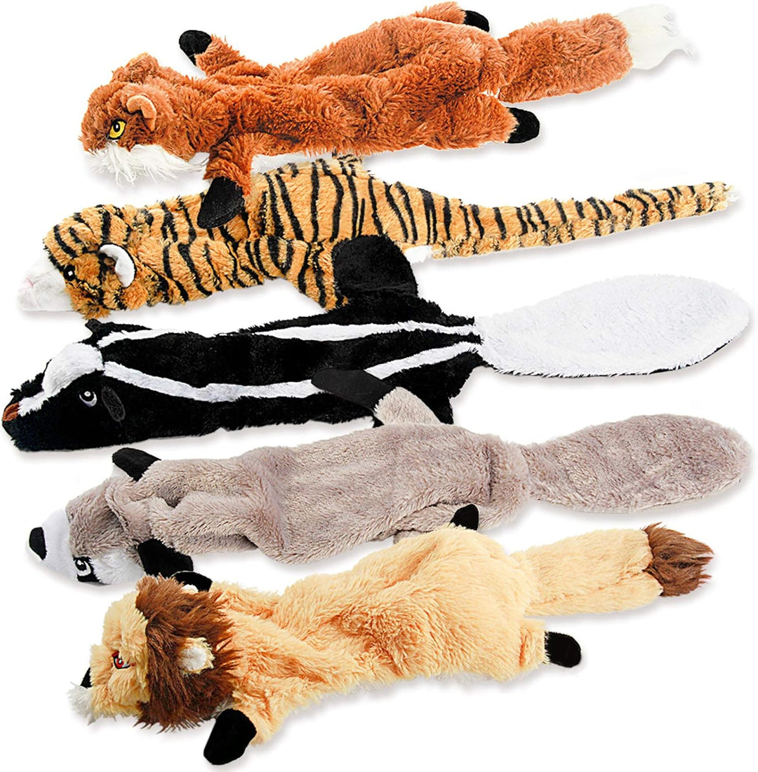 Hundespielset | 5-teilig Kuscheltiere Quietscher Robuste Langlebig Interaktiv-Luzern Mode