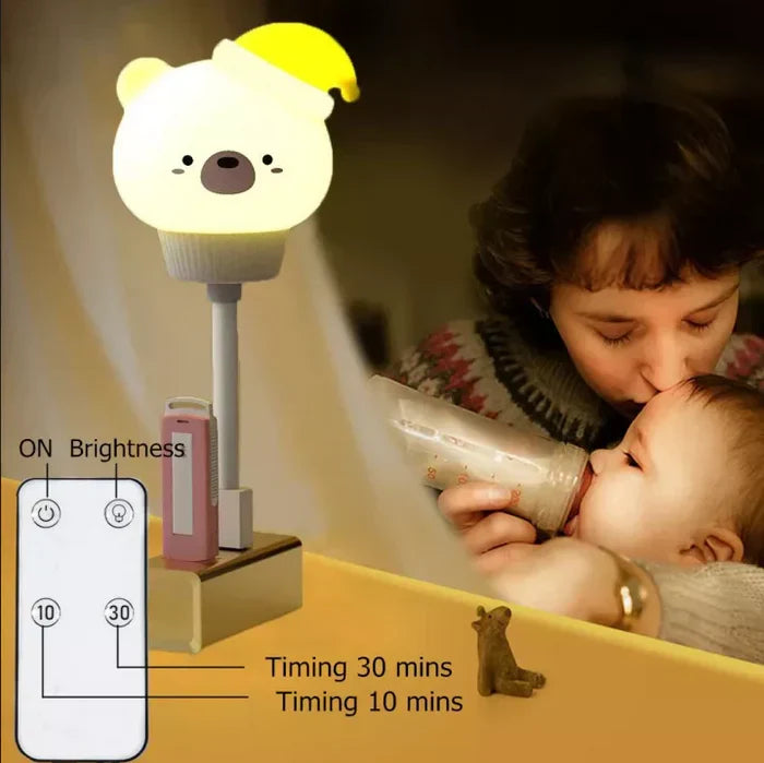 USB-Nachtlicht | Niedlich Timer Stimmungsvolles Licht Tiermotive Energiesparend Langlebig-Luzern Mode