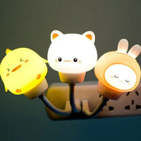 USB-Nachtlicht | Niedlich Timer Stimmungsvolles Licht Tiermotive Energiesparend Langlebig-Katze-Luzern Mode