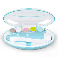 Nagelpflegeset für Babys und Kleinkinder | Sicher | Einfach | LED-Blau-Luzern Mode