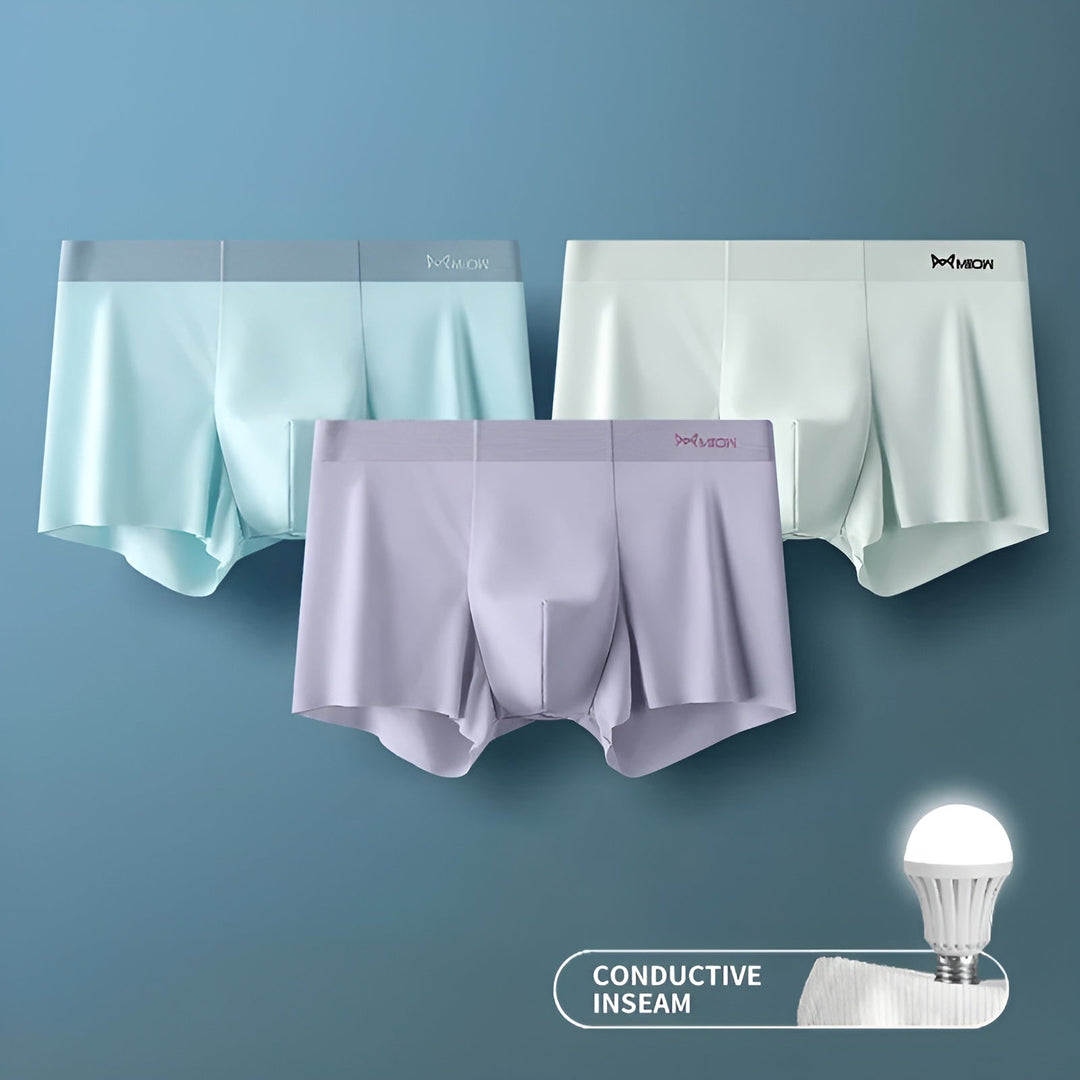 Herren Boxershorts 3er Pack mit leitfähiger Naht kaufen-E-L-Luzern Mode