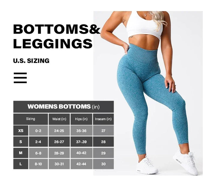Nahtlose Damen Leggings | Yoga Hose | Dehnbar | Bauchbund | Bequem & stylisch-Luzern Mode