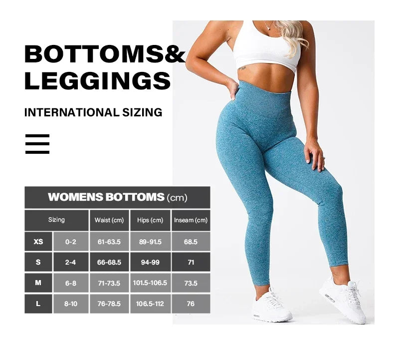 Nahtlose Damen Leggings | Yoga Hose | Dehnbar | Bauchbund | Bequem & stylisch-Luzern Mode