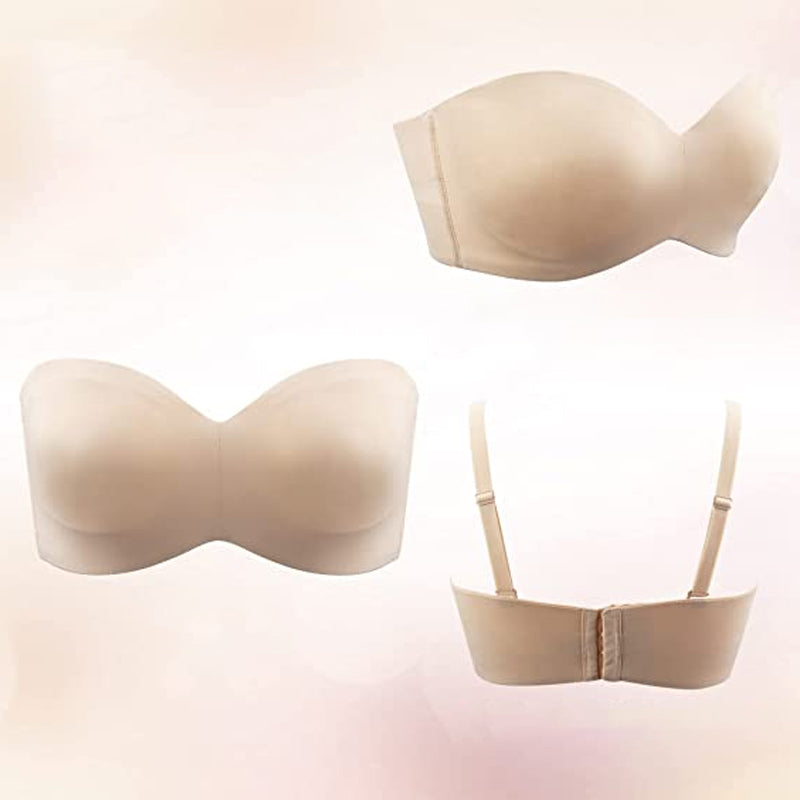 Bandeau-BH | Abnehmbaren Trägern | Nahtlos | Ultradünn | Verstellbar-Luzern Mode