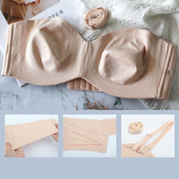 Bandeau-BH | Abnehmbaren Trägern | Nahtlos | Ultradünn | Verstellbar-Luzern Mode