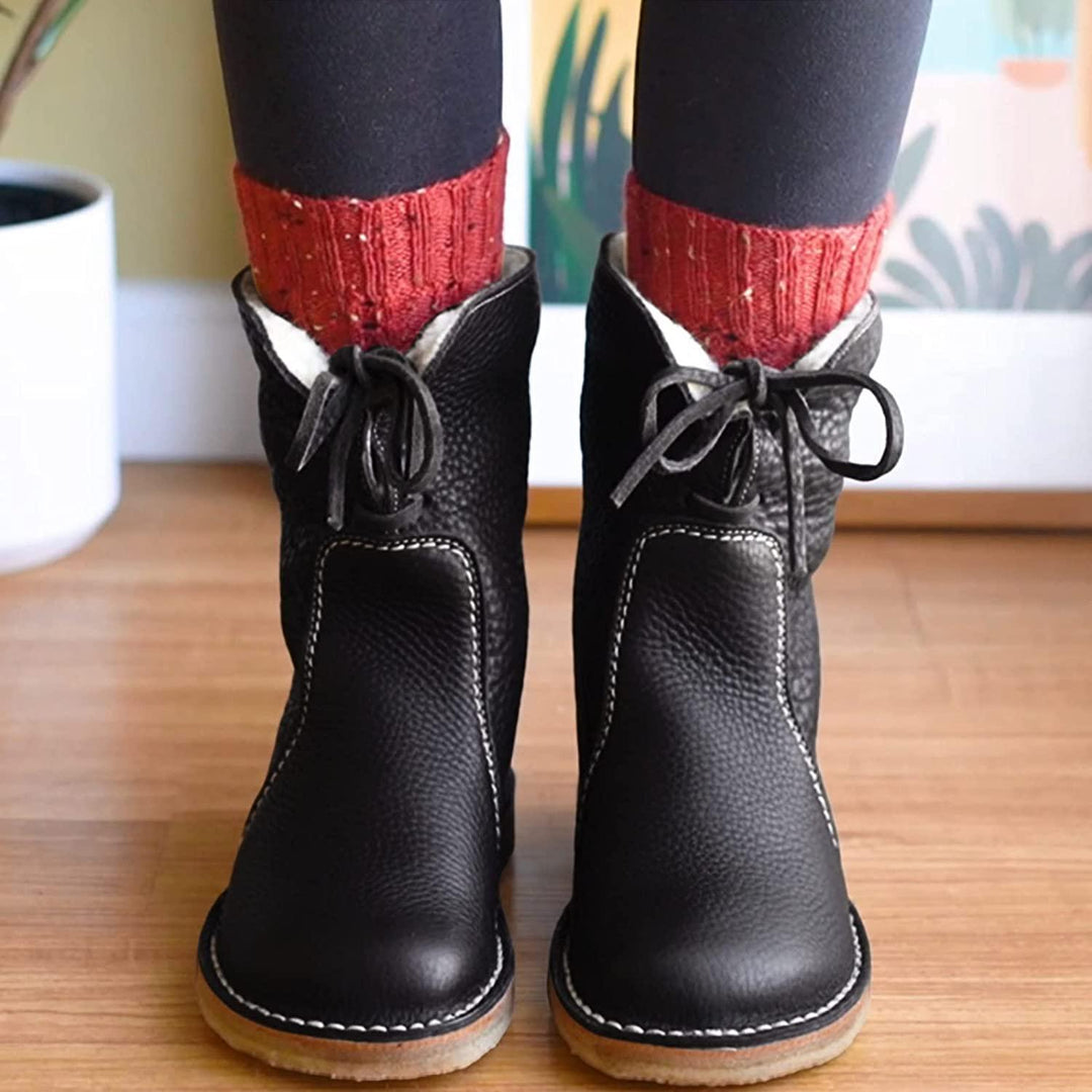 Damen Wasserfeste Stiefeletten mit warmer Fütterung – Natalja
