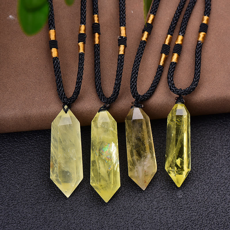 Halskette mit Naturstein | Kristall | Amethyst | Heilend | Stilvoll-Citrin-Luzern Mode